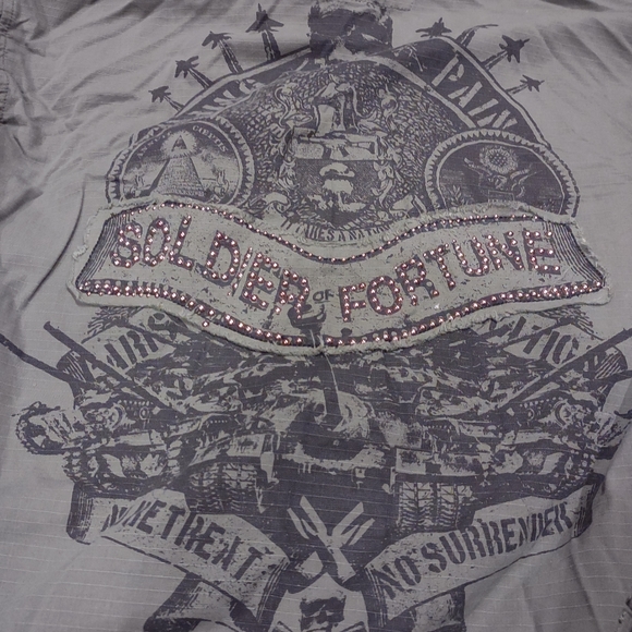 Parish Nation 2XL bomber jacket shirt with patches military shirt - Picture 5 of 10